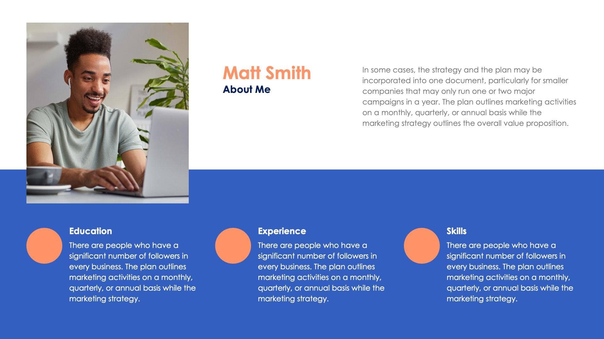 About Me Slide Infographic Template S03222305 Infografolio