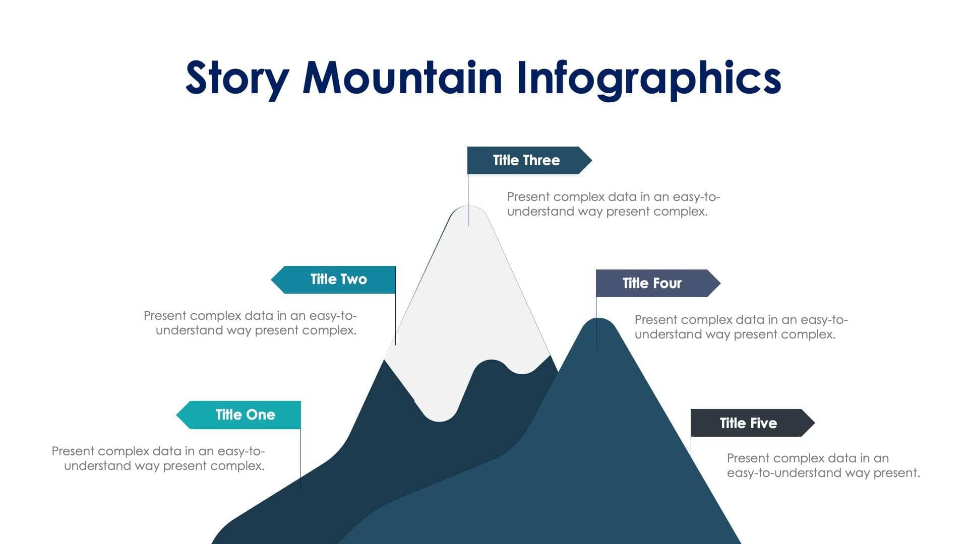 Story Mountain Slide Infographic Template S12202305 Infografolio