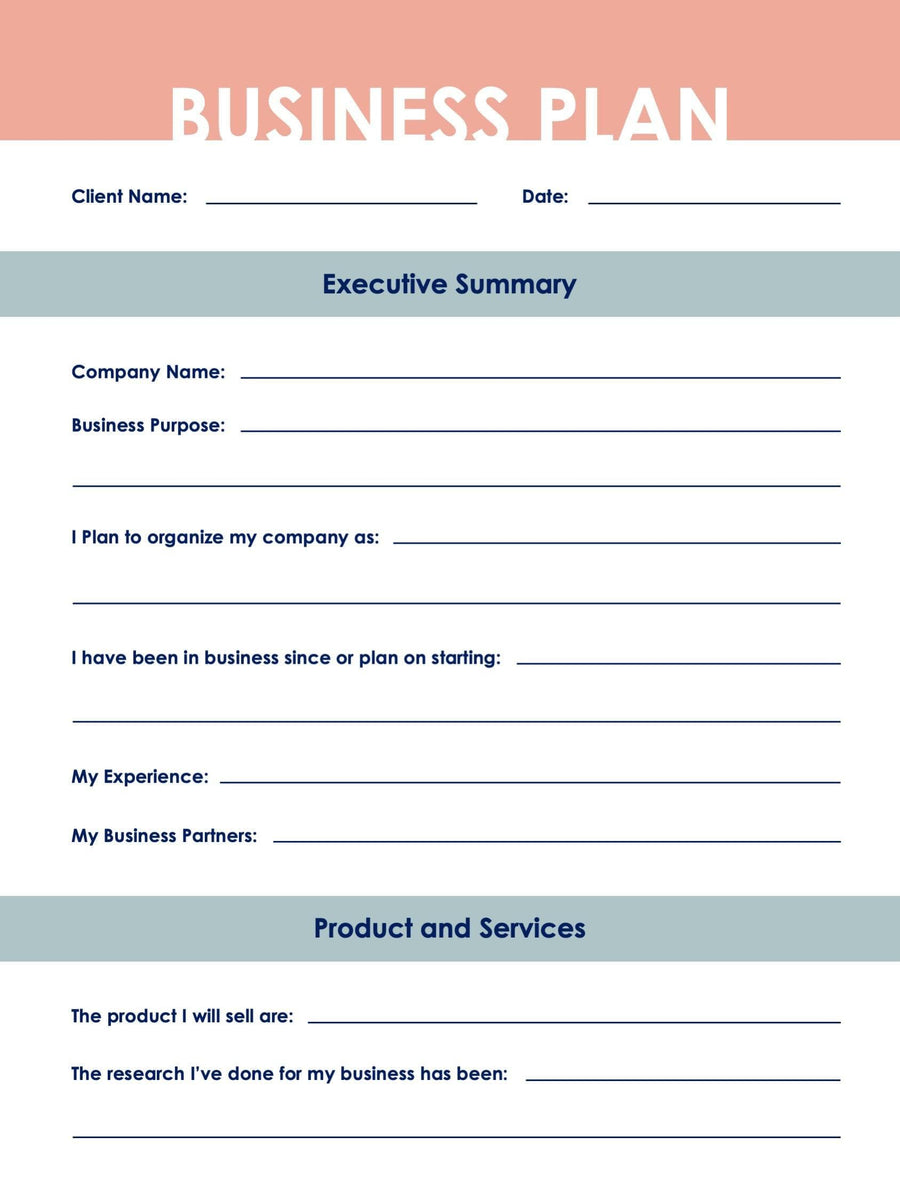 Business Plan Template S09082214 – Infografolio