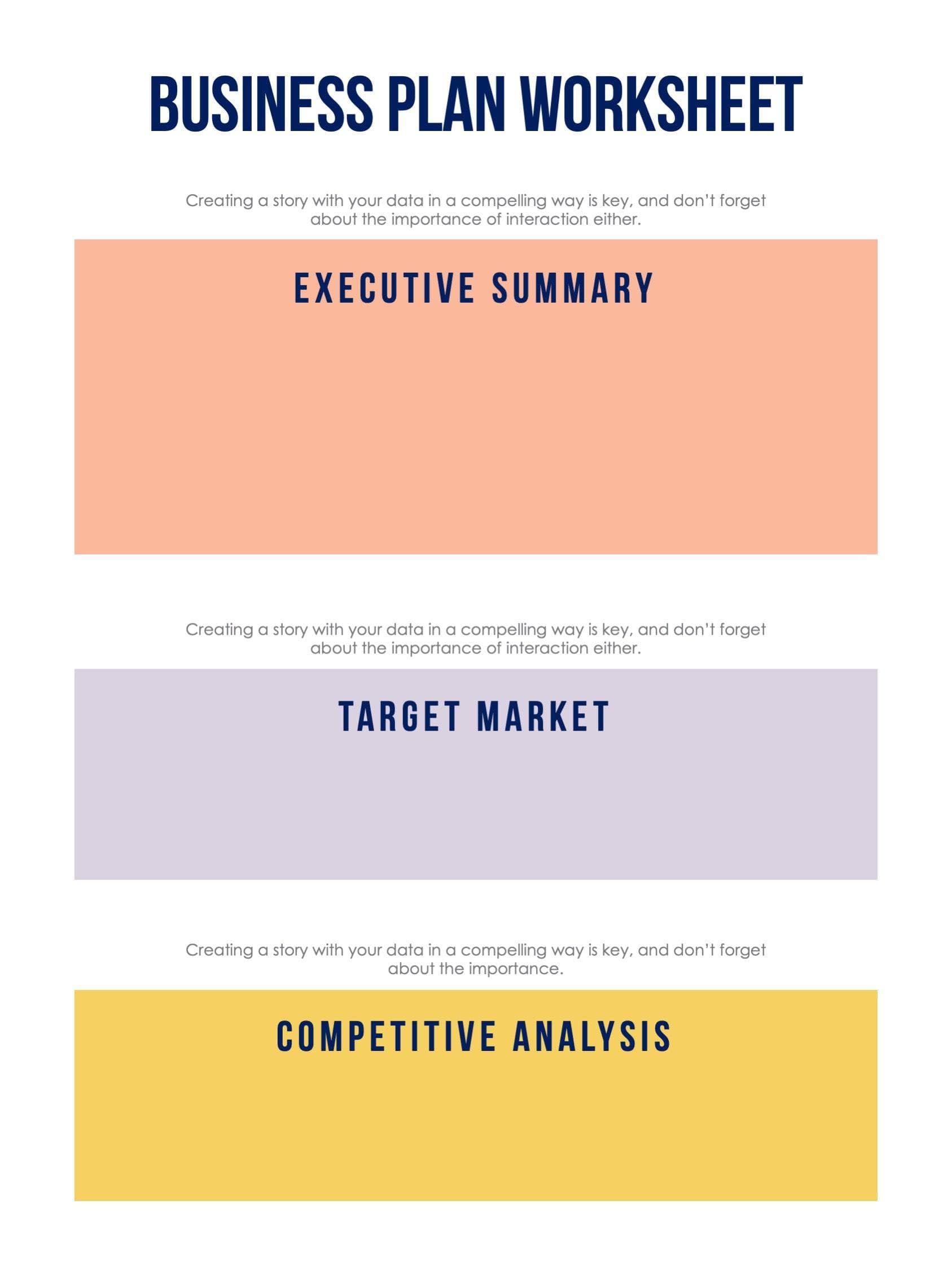 Business Plan Template S09082213 | Infografolio