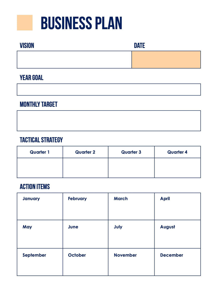 Business Plan Template S09082218