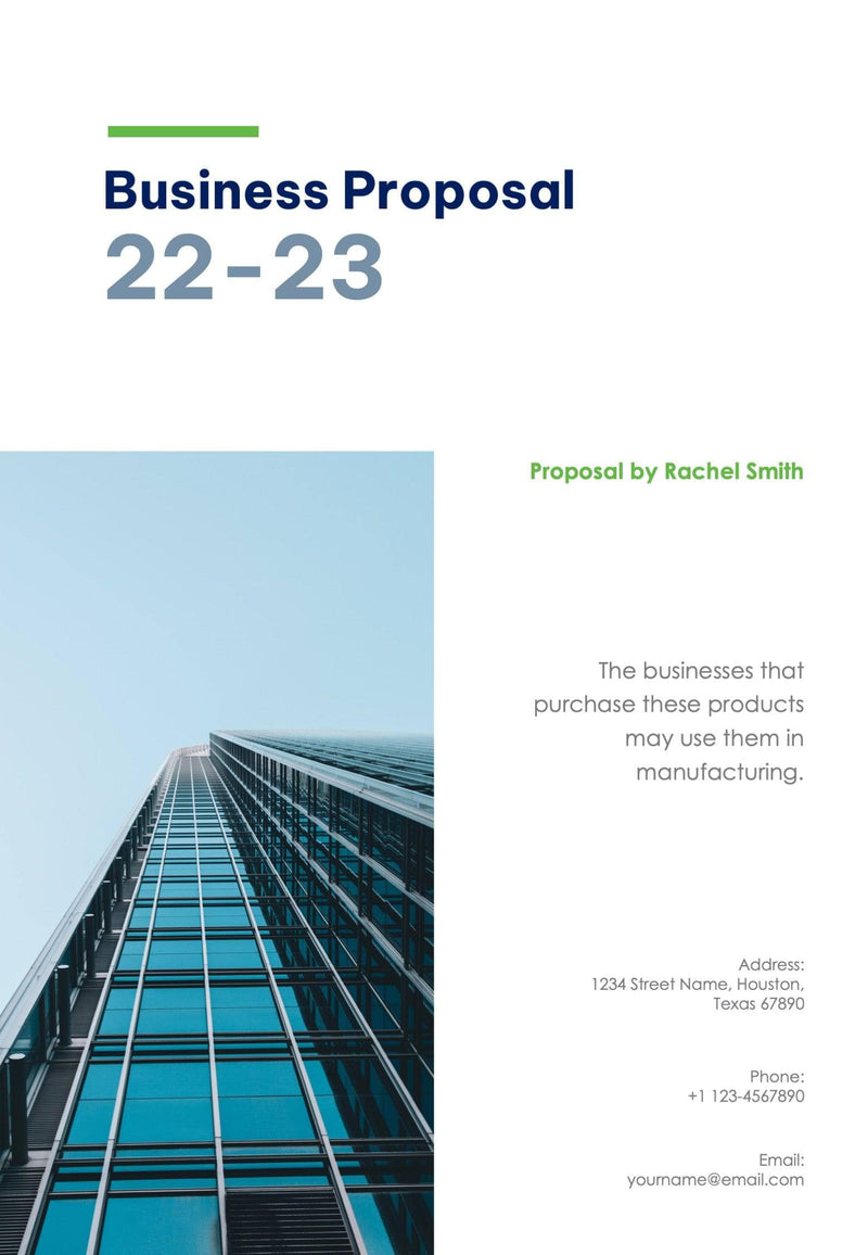 Business-Proposal-4-Pages-Infographics Asda Green Business Proposal Template powerpoint-template keynote-template google-slides-template infographic-template