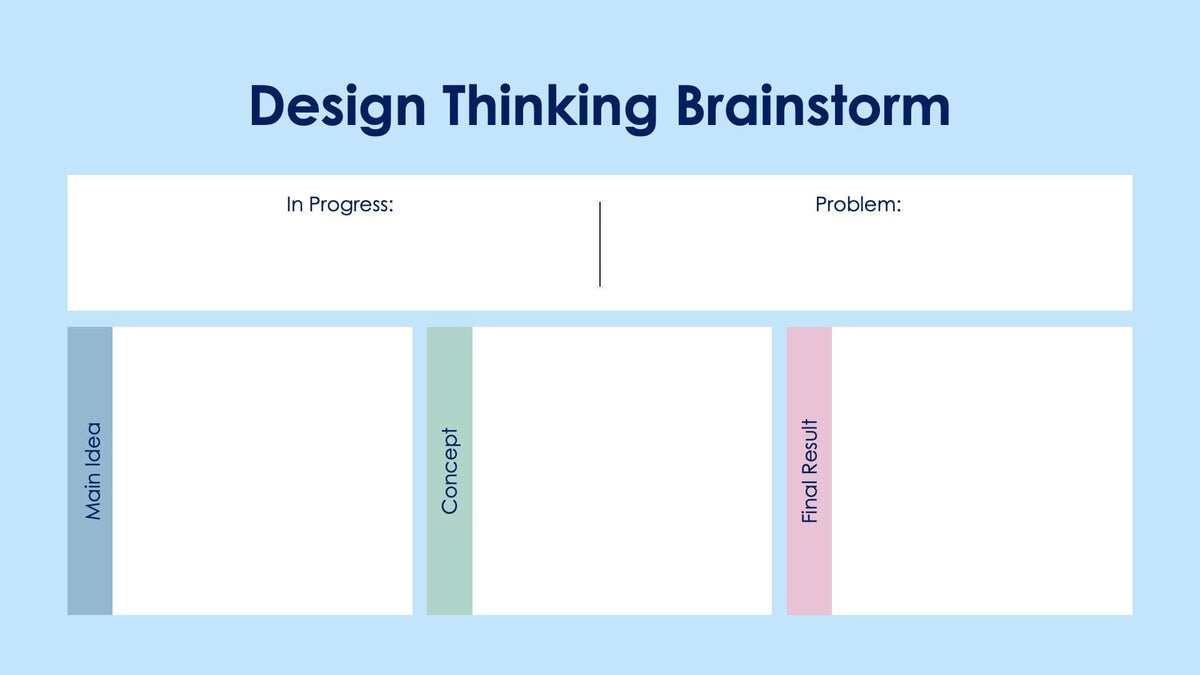 Design Thinking Brainstorm Slide Infographic Template S08122211