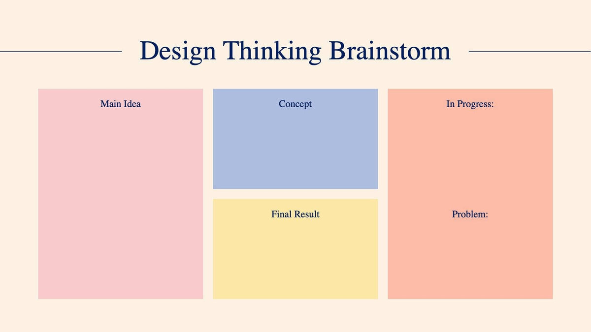 Design Thinking Brainstorm Slide Infographic Template S08122212