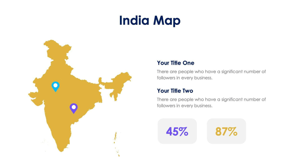 India Map Infographic Slide Template S04112219 – Infografolio