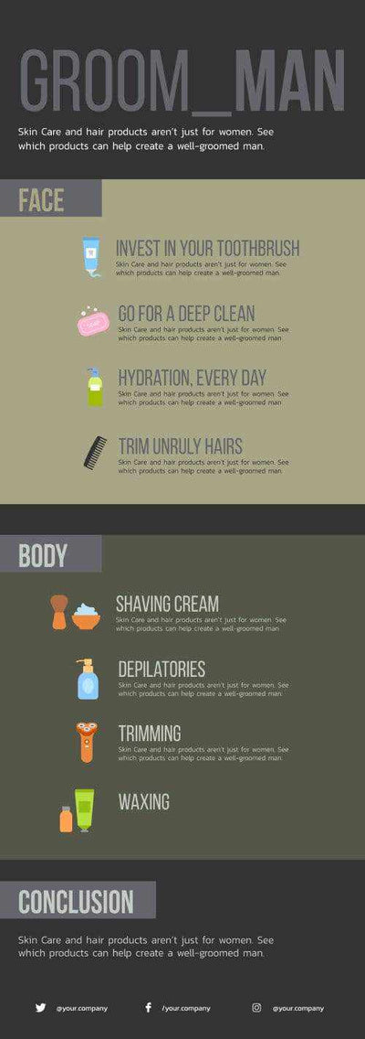 Men-Cares Infographics V7-Men-Care-Powerpoint-Keynote-Google-Slides-Adobe-Illustrator-Infografolio