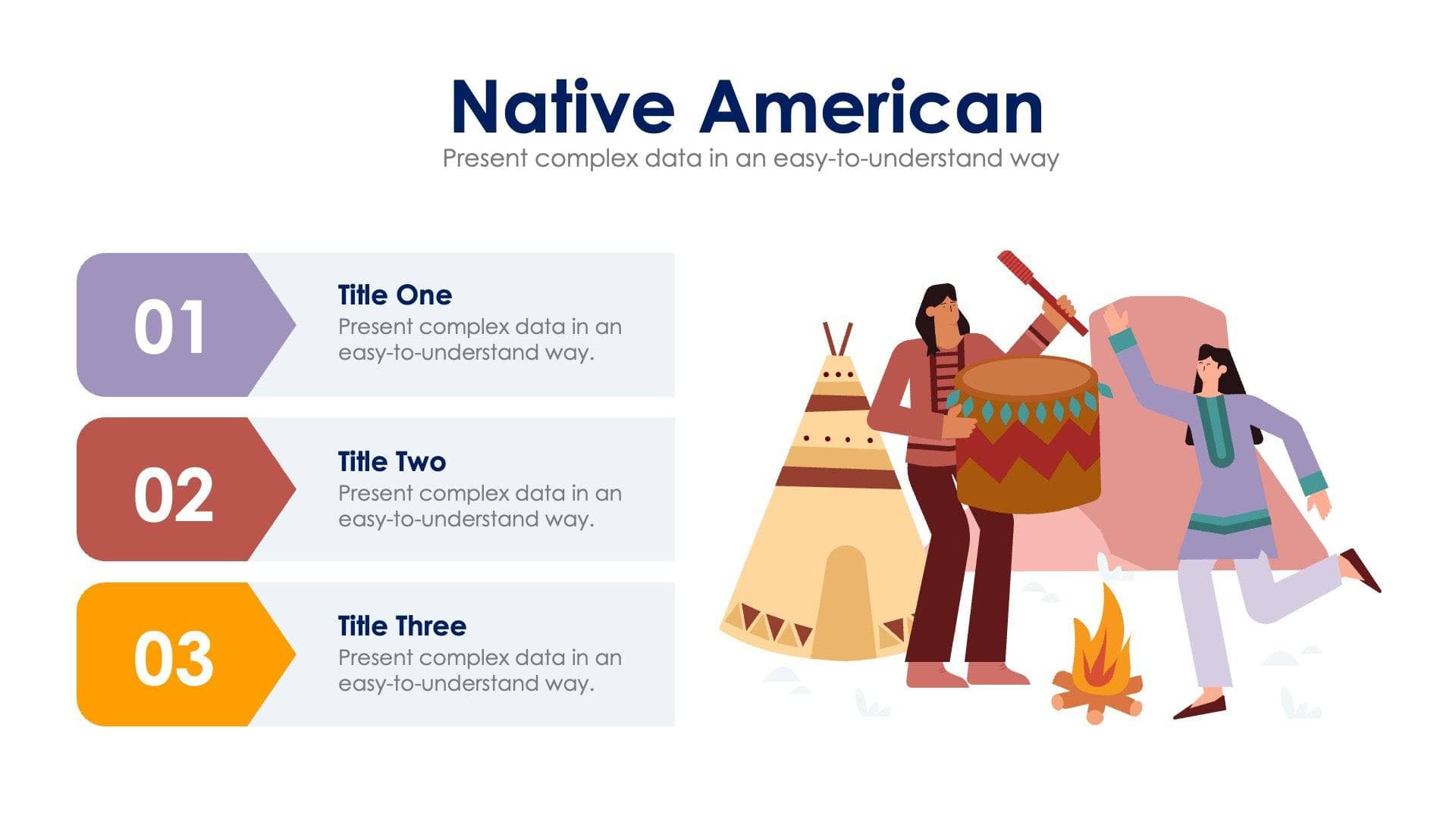 Native American Slide Infographic Template S01122307 Infografolio
