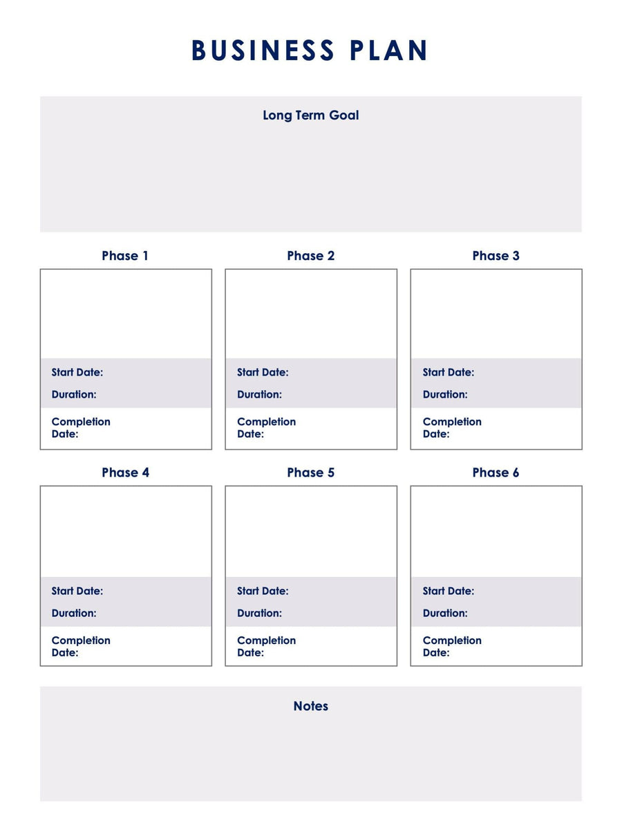 Business Plan Template S09082201 – Infografolio