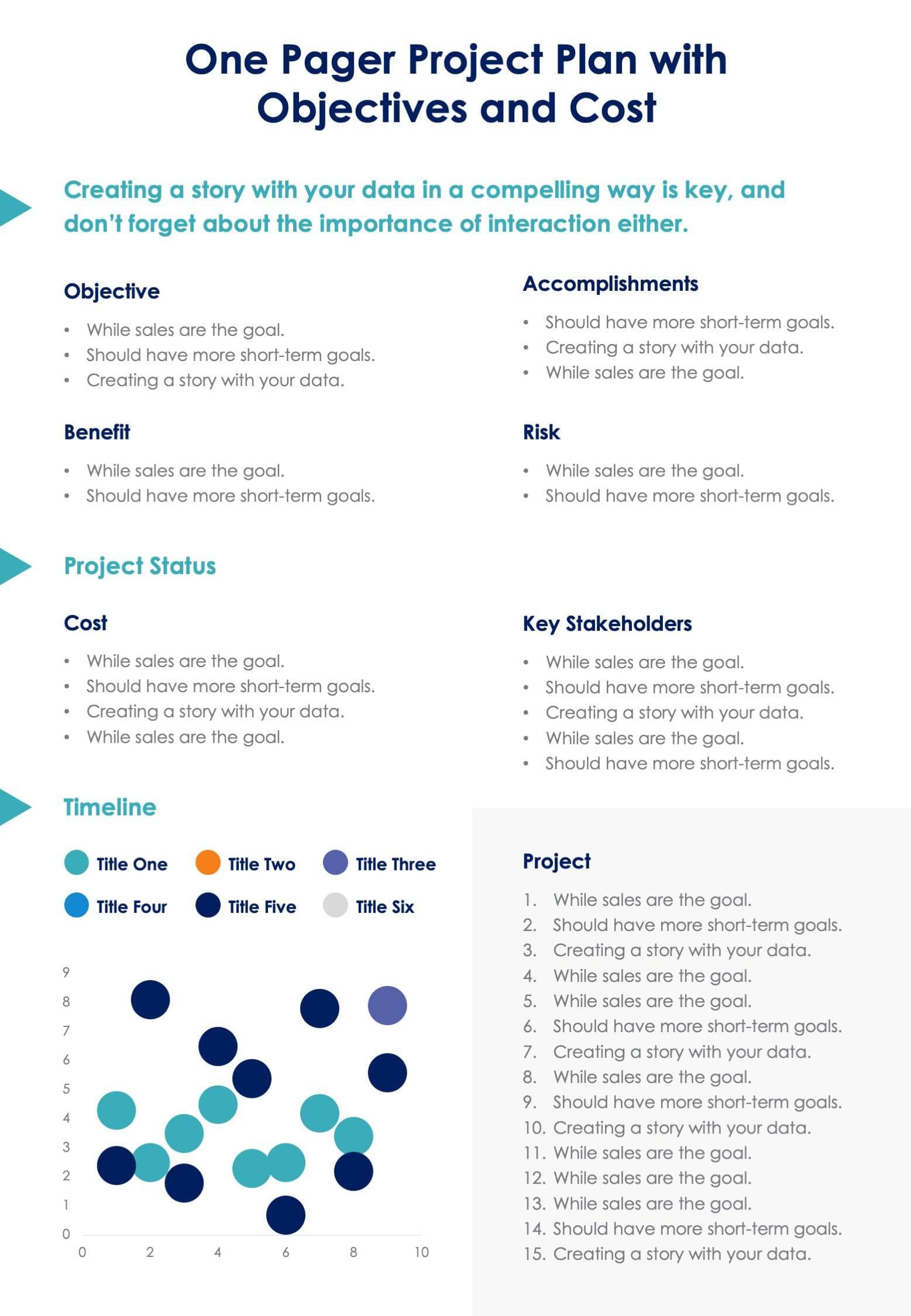 White One Pager Project Plan With Objectives And Cost Document Report white-one-pager-project-plan-with-objectives-and-cost-document-report