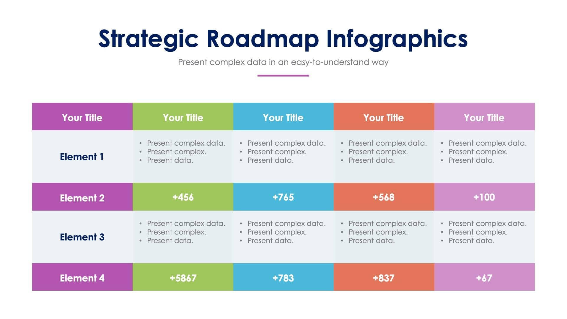 Strategic Roadmap Slide Infographic Template S12142106 