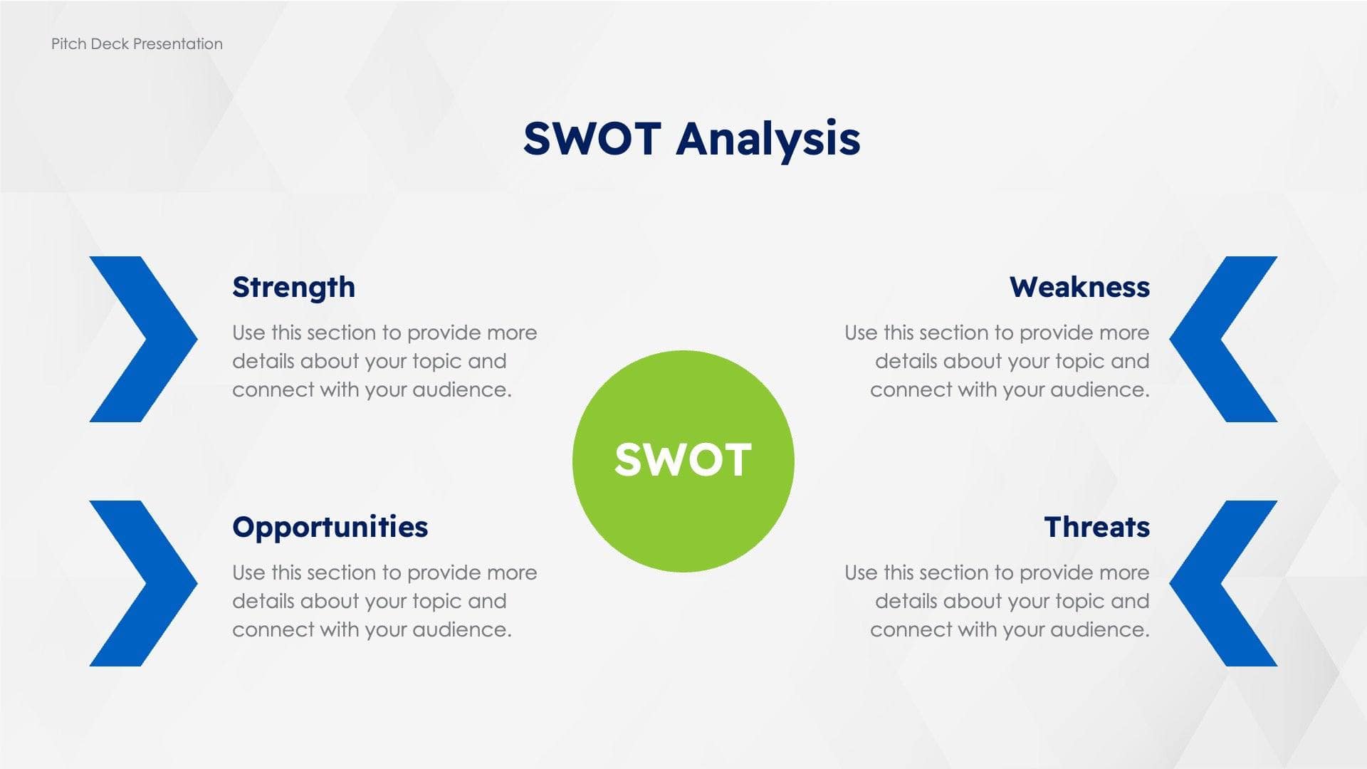 Swot Analysis Blue Light Green Slide Template S10272201 