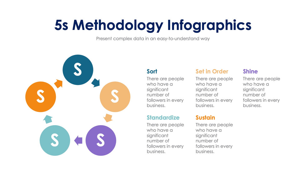 5S Methodology Slide Infographic Template S02192402