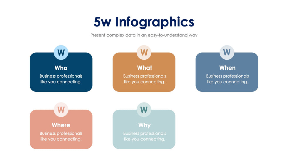 5w Slide Infographic Template S02192402