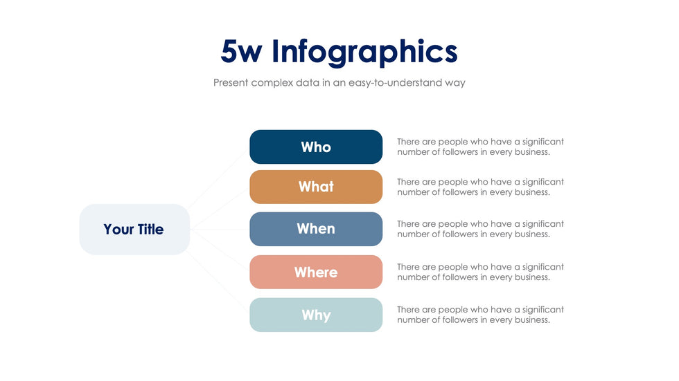 5w Slide Infographic Template S02192403