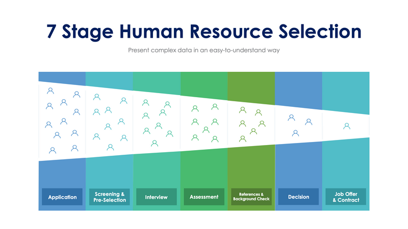 7 Stage Human Resources Selection Slide Infographic Template S02192401