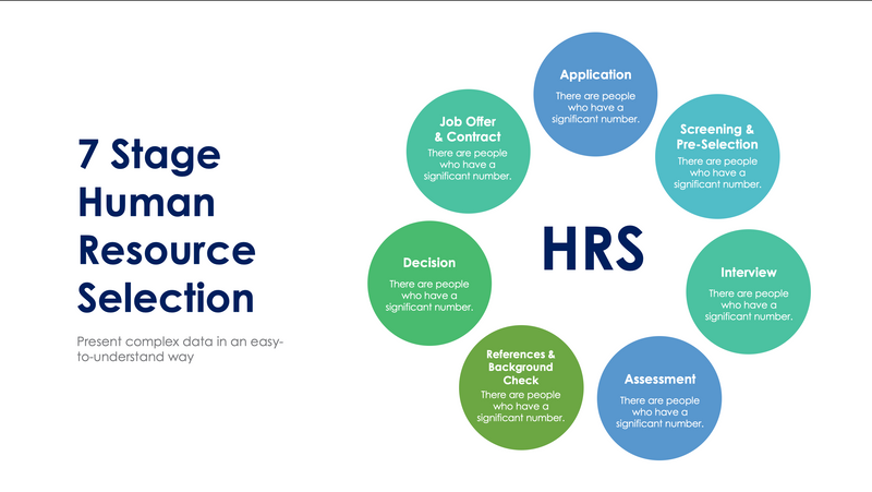 7 Stage Human Resources Selection Slide Infographic Template S02192403