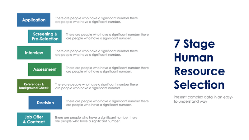 7 Stage Human Resources Selection Slide Infographic Template S02192405