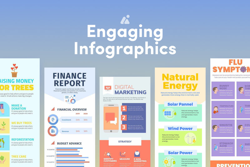 image of engaging infographic templates