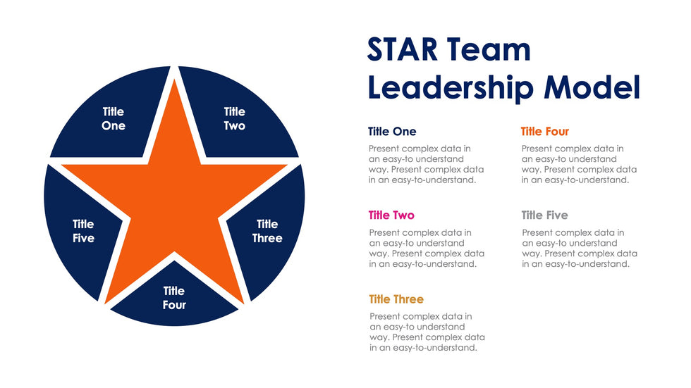 STAR Team Leadership Model Slide Infographic Template S03042403