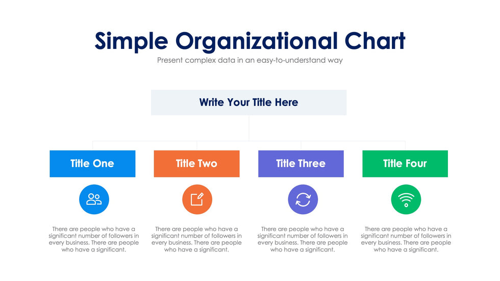 Simple Organizational Chart Slide Infographic Template S02212401