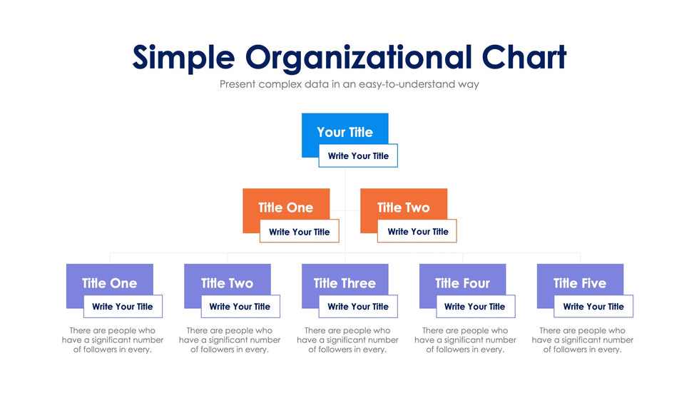 Simple Organizational Chart Slide Infographic Template S02212405