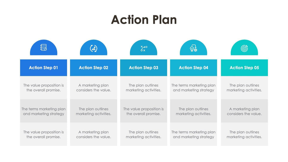 Action Plan Slide Infographic Template S04202305 | Infografolio