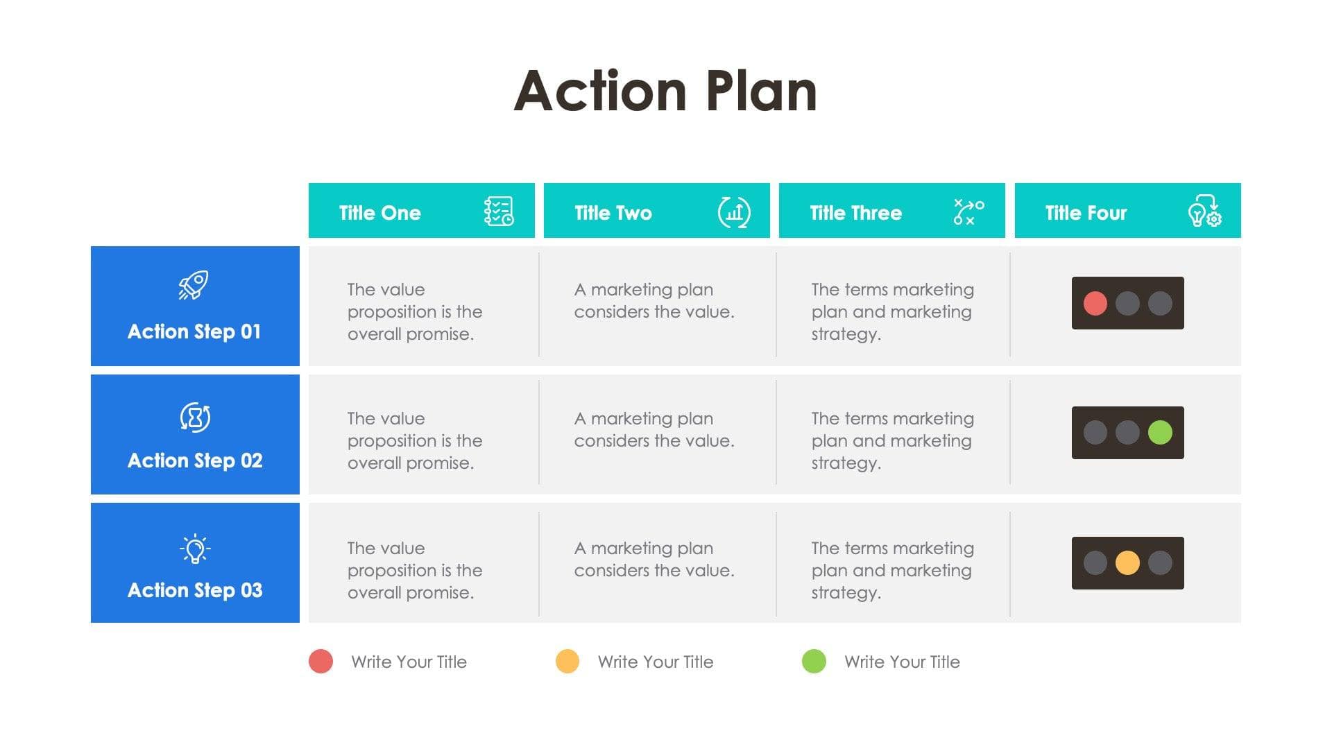 Action Plan Slide Infographic Template S04202306 | Infografolio