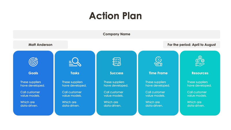 Action Plan Slides | Infografolio