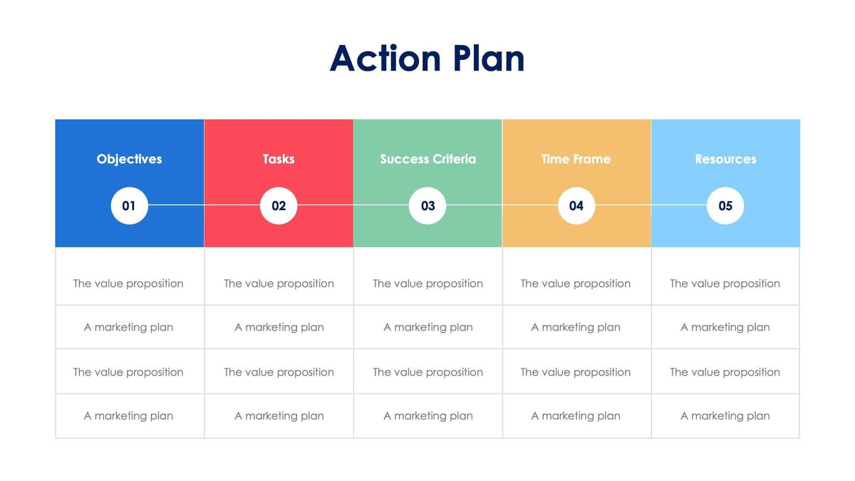 Action Plan Slide Infographic Template S04202319 – Infografolio