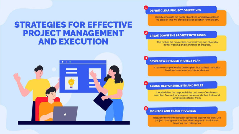Business-Slides Slides Strategies for Effective Project Management and Execution Business Infographic Template powerpoint-template keynote-template google-slides-template infographic-template