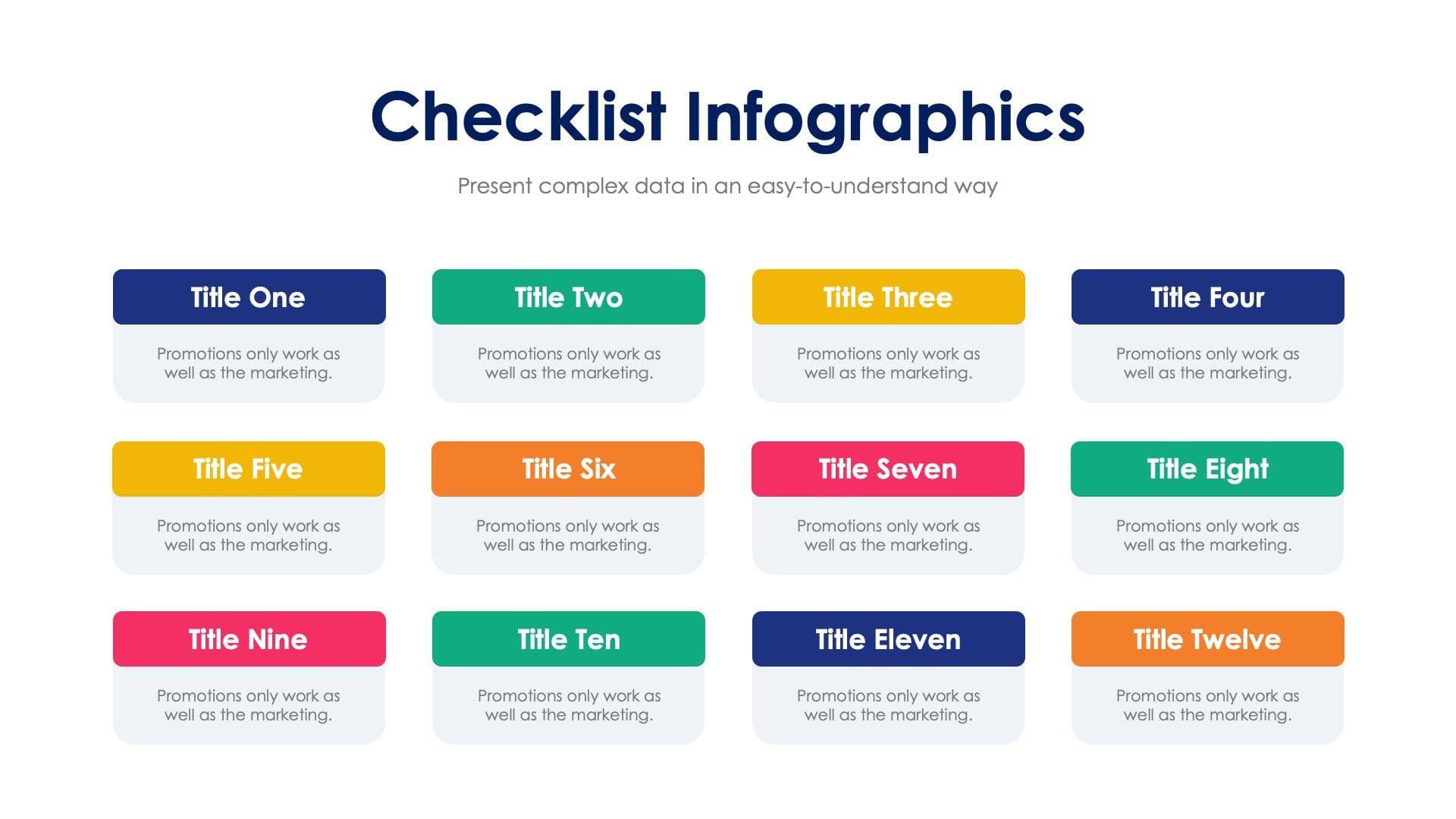 Card Checklist Slide Infographic Template S12192301 | Infografolio