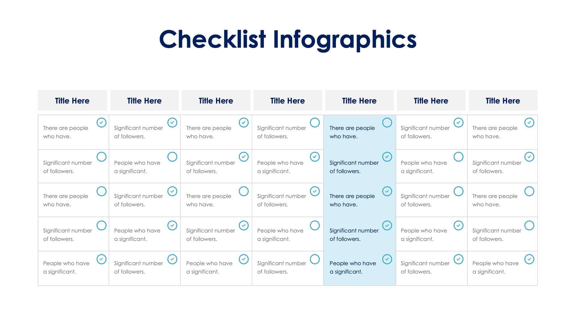 Checklist Slide Infographic Template S01102311 | Infografolio