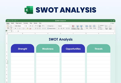 Excel-Templates Slides SWOT Analysis Excel Template S08222303 powerpoint-template keynote-template google-slides-template infographic-template