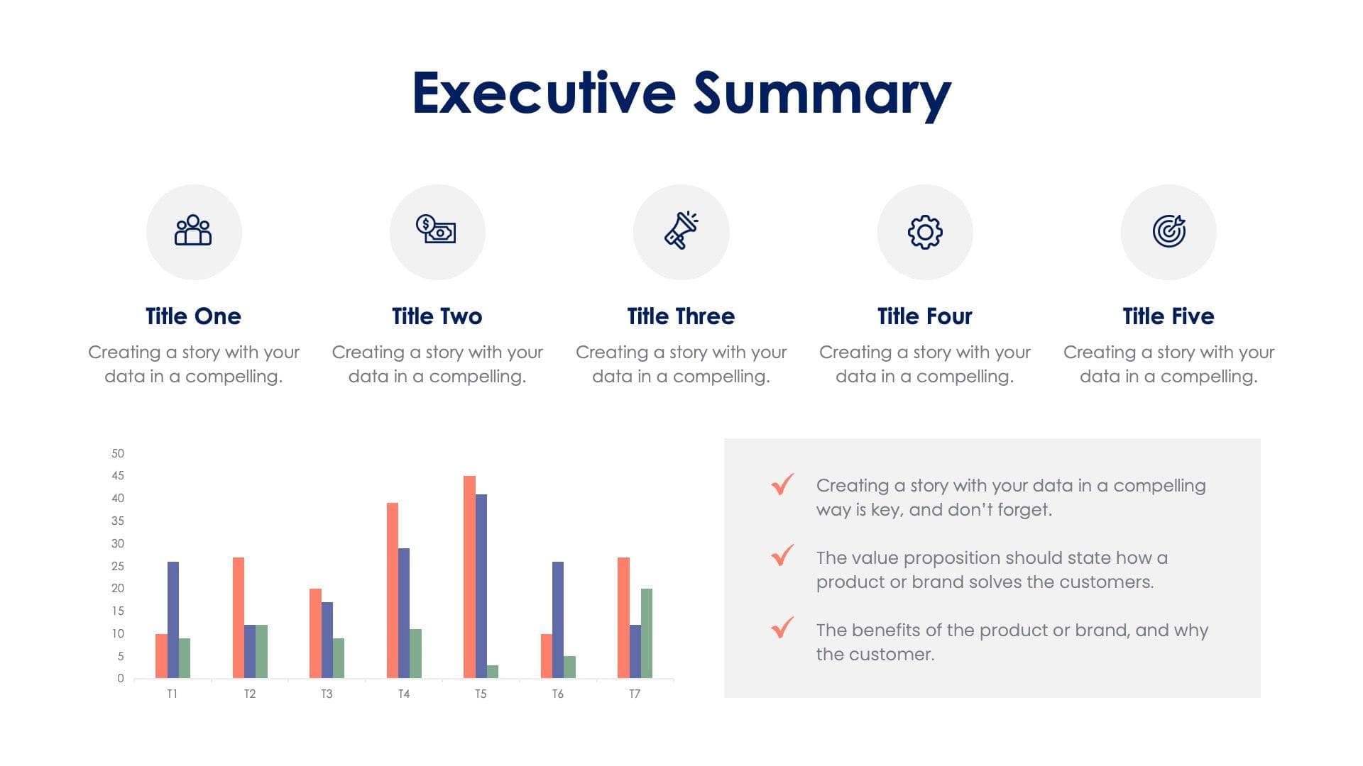 Executive Summary Slide Infographic Template S01102303 | Infografolio