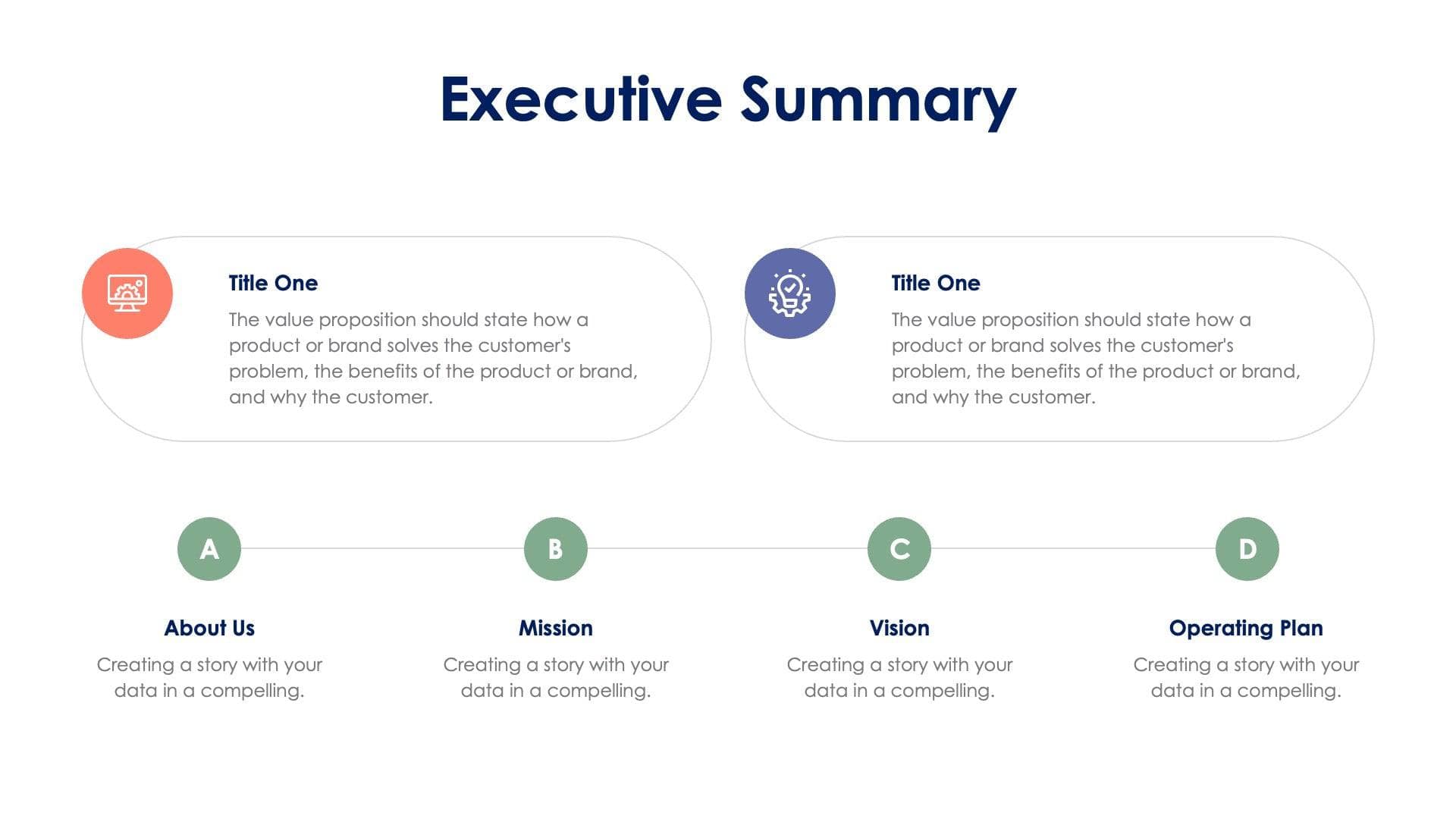 Executive Summary Slide Infographic Template S01102307 | Infografolio