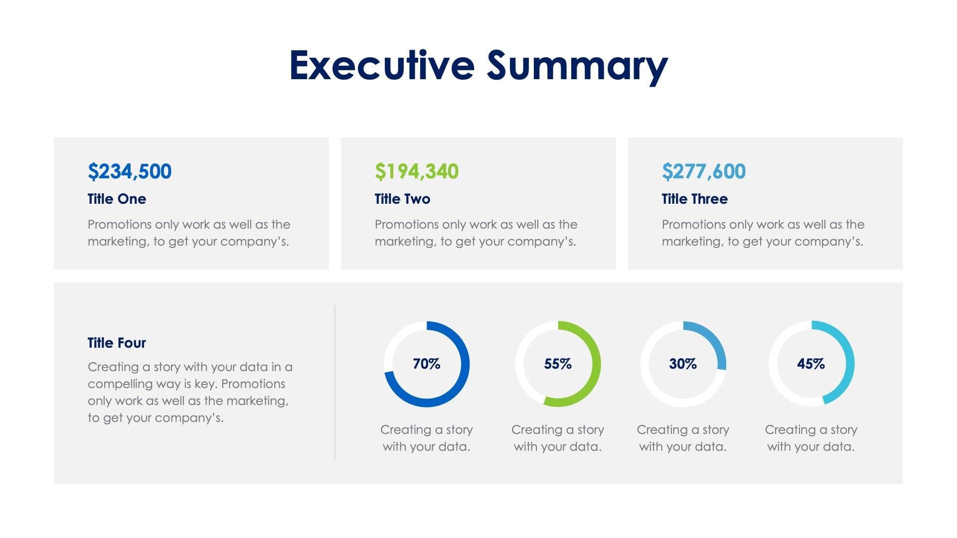 Executive Summary Slide Infographic Template S01102311 | Infografolio