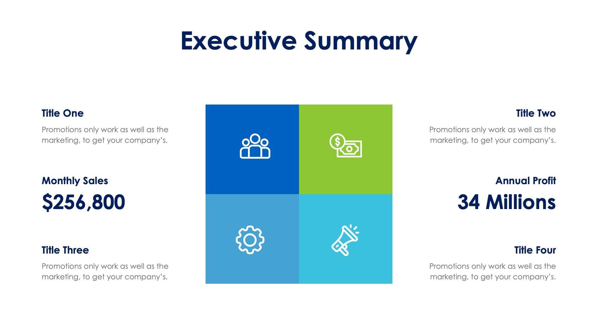 Executive Summary Slide Infographic Template S01102315 | Infografolio
