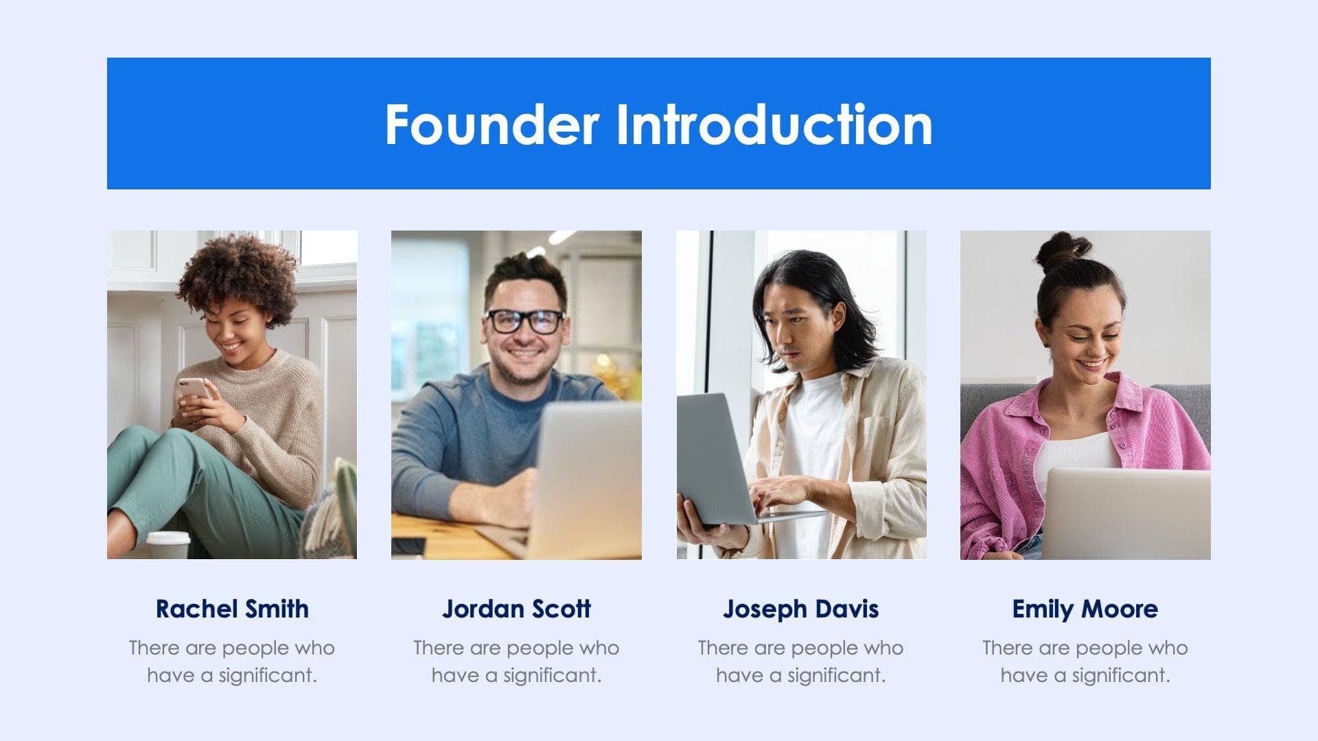Founder Introduction Slide Infographic Template S03242304 | Infografolio
