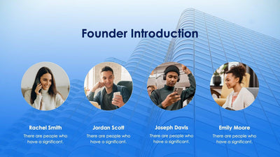 Founder Introduction Slides – Infografolio Founder Introduction Slides – Infografolio