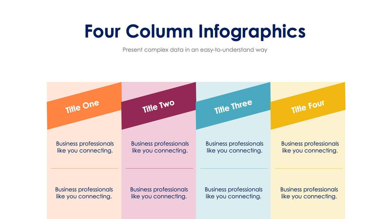 Four Column Table Slides | Infografolio