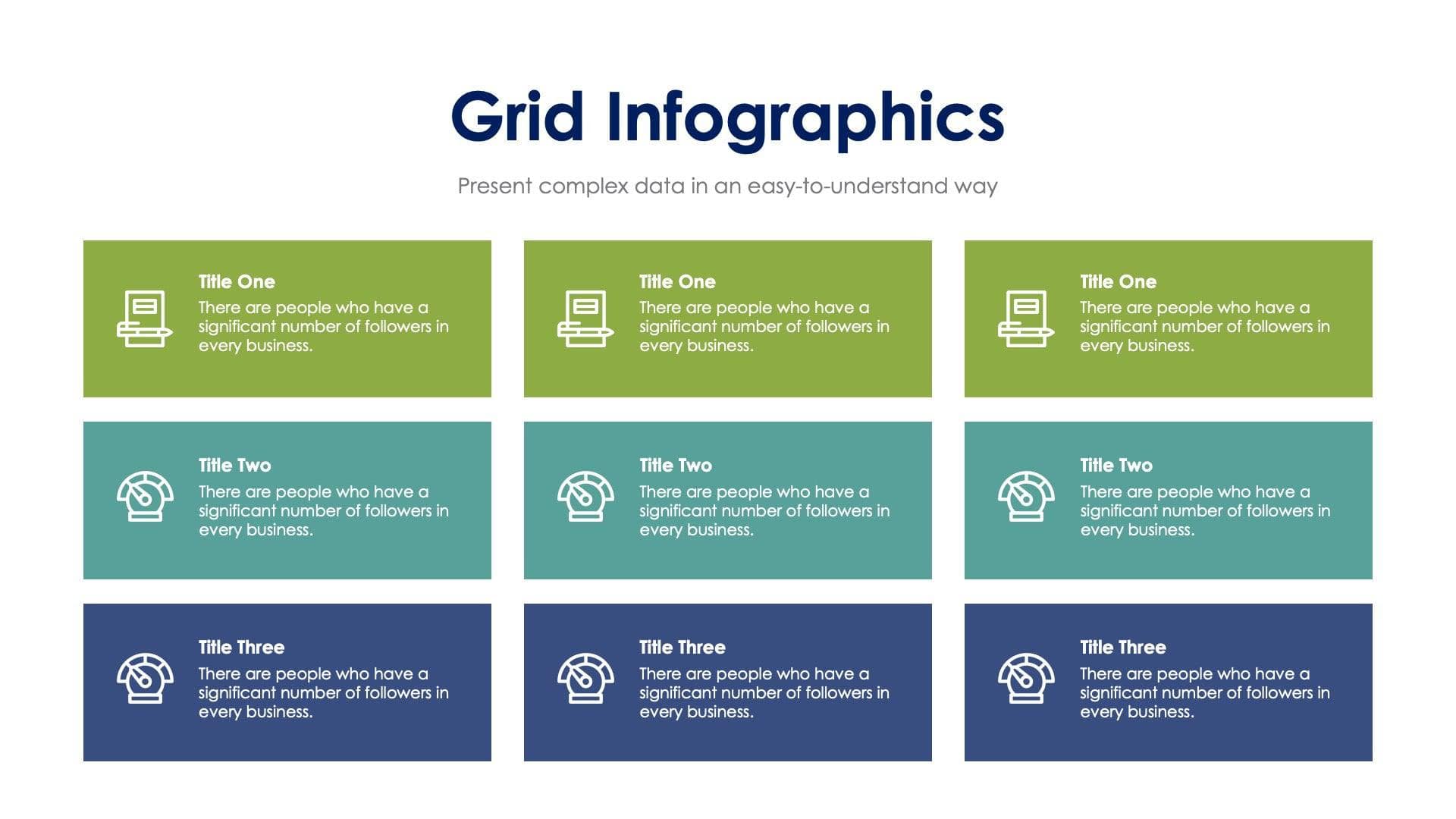 Grid Slide Infographic Template S12192303 | Infografolio