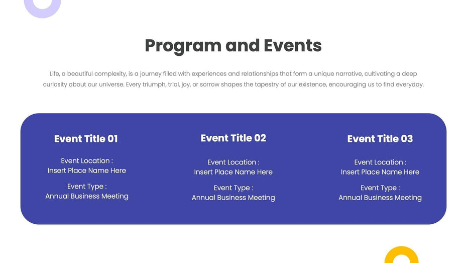 Purple Yellow Professional Presentation Annual Report Template S071323 ...