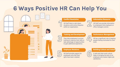 Human-Resources-Slides Slides Six Ways Positive HR Can Help You Human Resources Infographic Template powerpoint-template keynote-template google-slides-template infographic-template
