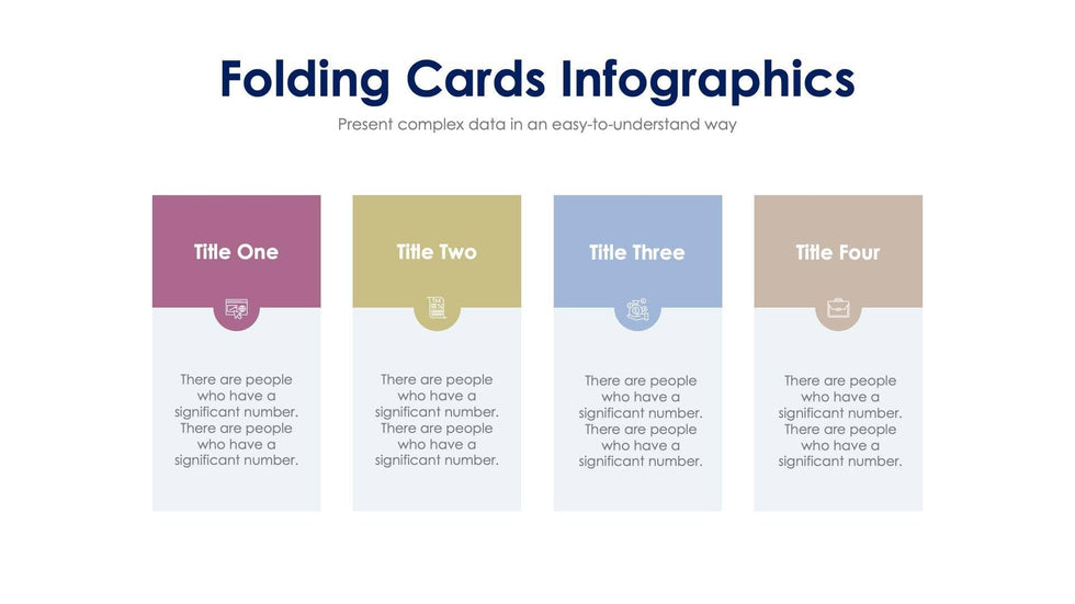 Folding Cards Slide Infographic Template S02202401 | Infografolio