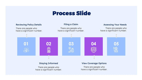 Insurance Press Presentation Template S09152301 | Infografolio