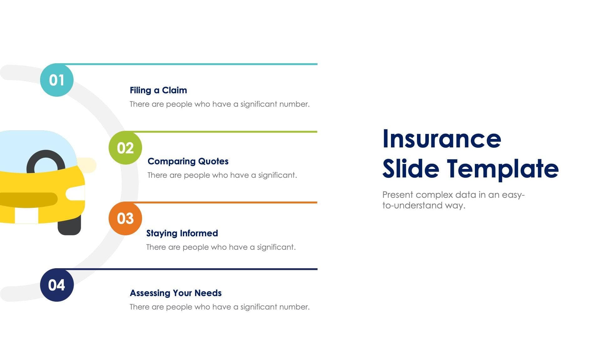 Insurance Slide Infographic Template S09042306 | Infografolio
