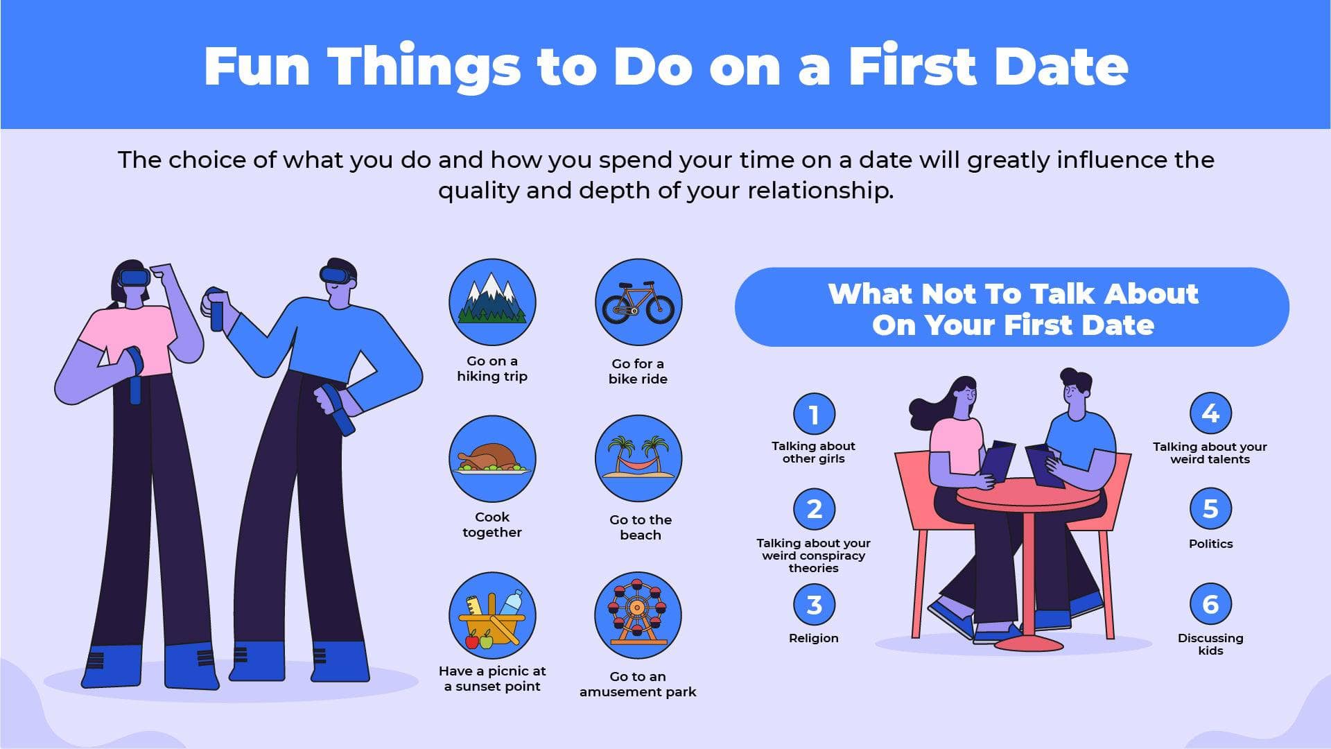 Fun Things to Do on a First Date Marriage Infographic Template ...