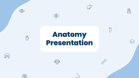 Medical-Presentation-Templates Slides Blue Light and Yellow Simple Anatomy Presentation Template S07252301 powerpoint-template keynote-template google-slides-template infographic-template