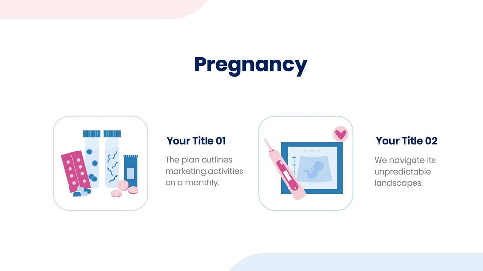 Medical-Presentation-Templates Slides Pink and Blue Simple Pregnancy Presentation Template S07272301 powerpoint-template keynote-template google-slides-template infographic-template