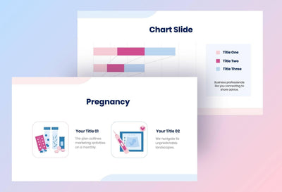 Medical-Presentation-Templates Slides Pink and Blue Simple Pregnancy Presentation Template S07272301 powerpoint-template keynote-template google-slides-template infographic-template